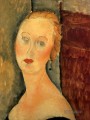 Germaine Survage mit Ohrringe 1918 Amedeo Modigliani